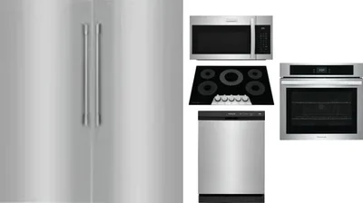 6 Piece Package Includes Refrigerator, Freezer, Cooktop, Wall Oven, Microwave And Dishwasher