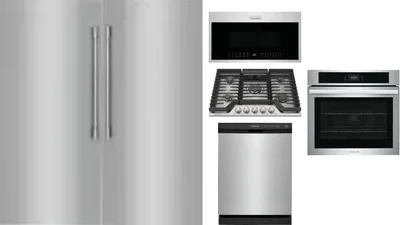 6 Piece Package Includes Refrigerator, Freezer, Cooktop, Wall Oven, Microwave And Dishwasher