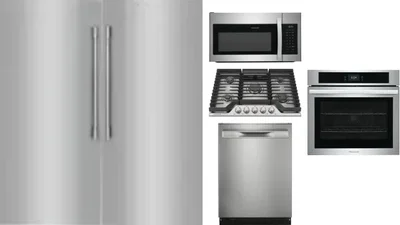 6 Piece Package Includes Refrigerator, Freezer, Cooktop, Wall Oven, Microwave And Dishwasher