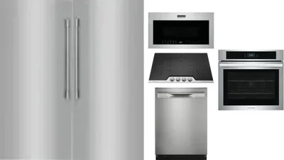 6 Piece Package Includes Refrigerator, Freezer, Cooktop, Wall Oven, Microwave And Dishwasher