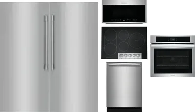 6 Piece Package Includes Refrigerator, Freezer, Cooktop, Wall Oven, Microwave And Dishwasher