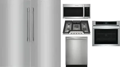 6 Piece Package Includes Refrigerator, Freezer, Cooktop, Wall Oven, Microwave And Dishwasher