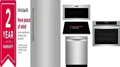 6 Piece Package Includes Refrigerator, Freezer, Cooktop, Wall Oven, Microwave And Dishwasher