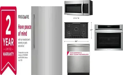6 Piece Package Includes Refrigerator, Freezer, Cooktop, Wall Oven, Microwave And Dishwasher