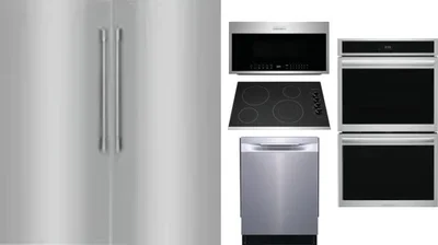 6 Piece Package Includes Refrigerator, Freezer, Cooktop, Wall Oven, Microwave And Dishwasher