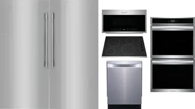 6 Piece Package Includes Refrigerator, Freezer, Cooktop, Wall Oven, Microwave And Dishwasher