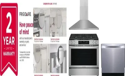 5 Piece Package Includes Refrigerator, Freezer, Range, Hood And Dishwasher