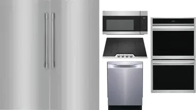 6 Piece Package Includes Refrigerator, Freezer, Cooktop, Wall Oven, Microwave And Dishwasher