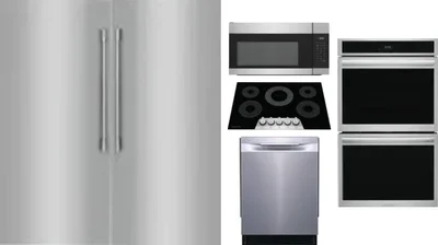 6 Piece Package Includes Refrigerator, Freezer, Cooktop, Wall Oven, Microwave And Dishwasher