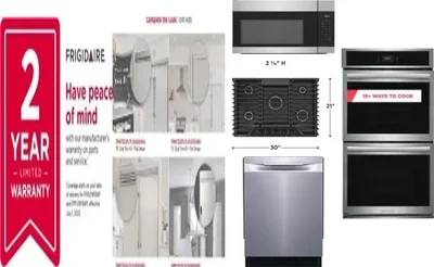 6 Piece Package Includes Refrigerator, Freezer, Cooktop, Wall Oven, Microwave And Dishwasher