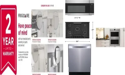 6 Piece Package Includes Refrigerator, Freezer, Cooktop, Wall Oven, Microwave And Dishwasher