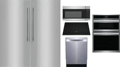 6 Piece Package Includes Refrigerator, Freezer, Cooktop, Wall Oven, Microwave And Dishwasher