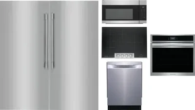 6 Piece Package Includes Refrigerator, Freezer, Cooktop, Wall Oven, Microwave And Dishwasher