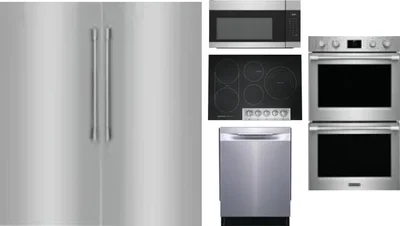 6 Piece Package Includes Refrigerator, Freezer, Cooktop, Wall Oven, Microwave And Dishwasher
