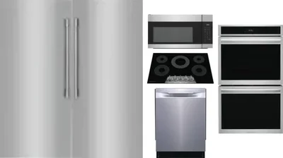 6 Piece Package Includes Refrigerator, Freezer, Cooktop, Wall Oven, Microwave And Dishwasher