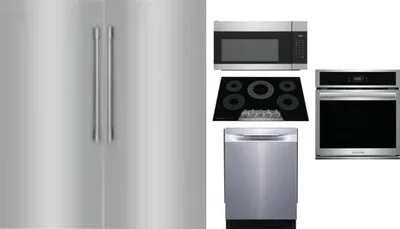6 Piece Package Includes Refrigerator, Freezer, Cooktop, Wall Oven, Microwave And Dishwasher
