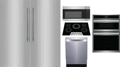 6 Piece Package Includes Refrigerator, Freezer, Cooktop, Wall Oven, Microwave And Dishwasher