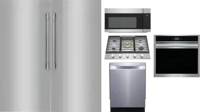 6 Piece Package Includes Refrigerator, Freezer, Cooktop, Wall Oven, Microwave And Dishwasher
