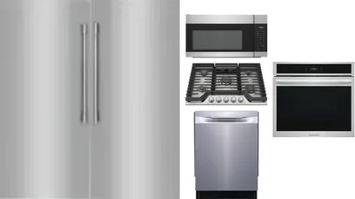 6 Piece Package Includes Refrigerator, Freezer, Cooktop, Wall Oven, Microwave And Dishwasher