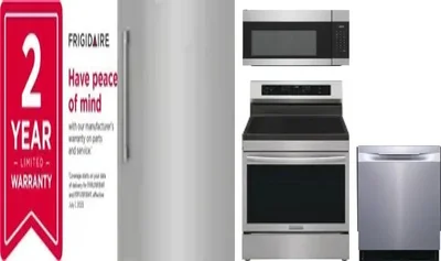5 Piece Package Includes Refrigerator, Freezer, Range, Microwave And Dishwasher