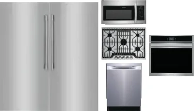 6 Piece Package Includes Refrigerator, Freezer, Cooktop, Wall Oven, Microwave And Dishwasher