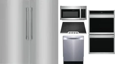 6 Piece Package Includes Refrigerator, Freezer, Cooktop, Wall Oven, Microwave And Dishwasher