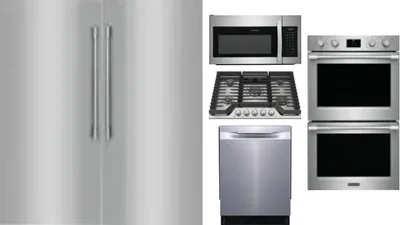 6 Piece Package Includes Refrigerator, Freezer, Cooktop, Wall Oven, Microwave And Dishwasher