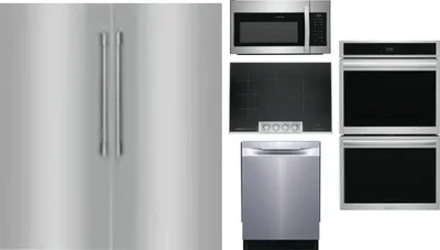 6 Piece Package Includes Refrigerator, Freezer, Cooktop, Wall Oven, Microwave And Dishwasher