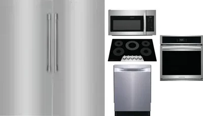 6 Piece Package Includes Refrigerator, Freezer, Cooktop, Wall Oven, Microwave And Dishwasher