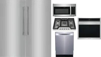 6 Piece Package Includes Refrigerator, Freezer, Cooktop, Wall Oven, Microwave And Dishwasher