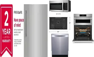 6 Piece Package Includes Refrigerator, Freezer, Cooktop, Wall Oven, Microwave And Dishwasher