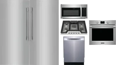6 Piece Package Includes Refrigerator, Freezer, Cooktop, Wall Oven, Microwave And Dishwasher