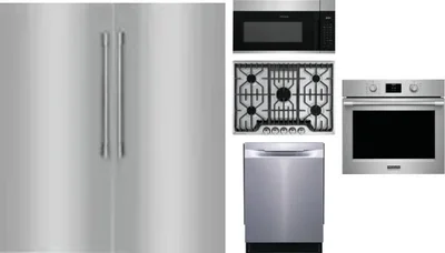 6 Piece Package Includes Refrigerator, Freezer, Cooktop, Wall Oven, Microwave And Dishwasher