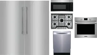 6 Piece Package Includes Refrigerator, Freezer, Cooktop, Wall Oven, Microwave And Dishwasher
