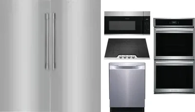 6 Piece Package Includes Refrigerator, Freezer, Cooktop, Wall Oven, Microwave And Dishwasher