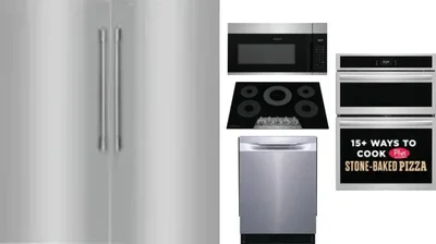 6 Piece Package Includes Refrigerator, Freezer, Cooktop, Wall Oven, Microwave And Dishwasher