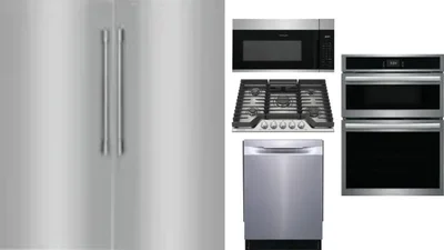 6 Piece Package Includes Refrigerator, Freezer, Cooktop, Wall Oven, Microwave And Dishwasher