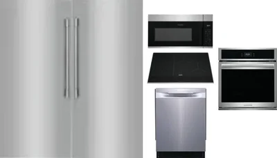 6 Piece Package Includes Refrigerator, Freezer, Cooktop, Wall Oven, Microwave And Dishwasher