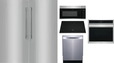 6 Piece Package Includes Refrigerator, Freezer, Cooktop, Wall Oven, Microwave And Dishwasher