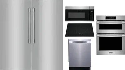 6 Piece Package Includes Refrigerator, Freezer, Cooktop, Wall Oven, Microwave And Dishwasher