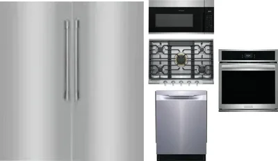6 Piece Package Includes Refrigerator, Freezer, Cooktop, Wall Oven, Microwave And Dishwasher
