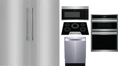 6 Piece Package Includes Refrigerator, Freezer, Cooktop, Wall Oven, Microwave And Dishwasher