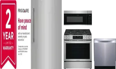 5 Piece Package Includes Refrigerator, Freezer, Range, Microwave And Dishwasher