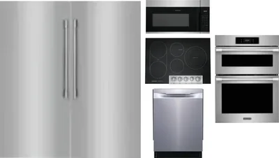 6 Piece Package Includes Refrigerator, Freezer, Cooktop, Wall Oven, Microwave And Dishwasher