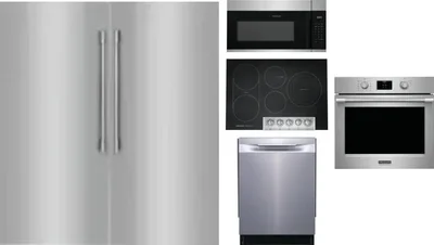 6 Piece Package Includes Refrigerator, Freezer, Cooktop, Wall Oven, Microwave And Dishwasher
