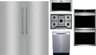 6 Piece Package Includes Refrigerator, Freezer, Cooktop, Wall Oven, Microwave And Dishwasher