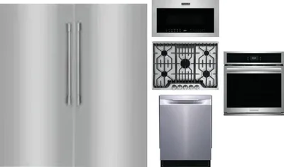 6 Piece Package Includes Refrigerator, Freezer, Cooktop, Wall Oven, Microwave And Dishwasher