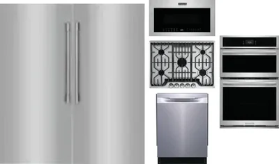 6 Piece Package Includes Refrigerator, Freezer, Cooktop, Wall Oven, Microwave And Dishwasher