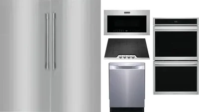 6 Piece Package Includes Refrigerator, Freezer, Cooktop, Wall Oven, Microwave And Dishwasher