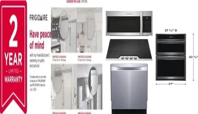 6 Piece Package Includes Refrigerator, Freezer, Cooktop, Wall Oven, Microwave And Dishwasher